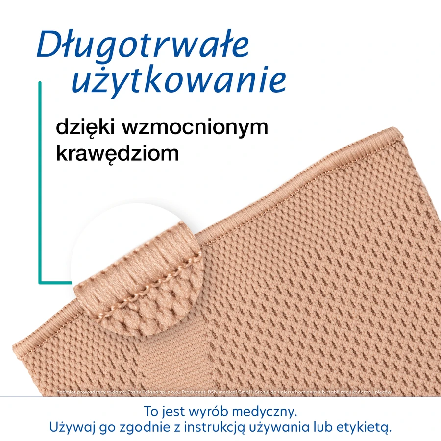 Actimove Everyday Supports, Kniestabilisierungsbandage, mit eingebauter Kniescheibe und 2 Walknochen, beige, Größe M