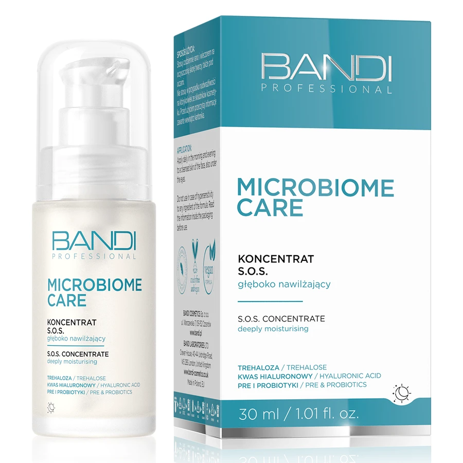 Bandi Microbiome Care, S.O.S deep moisturizing concentrate, 30 ml
