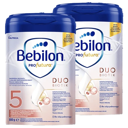 Set Bebilon Profutura DuoBiotik 5, fórmula nutritiva a base de leche, para preescolar, 2 x 800 g