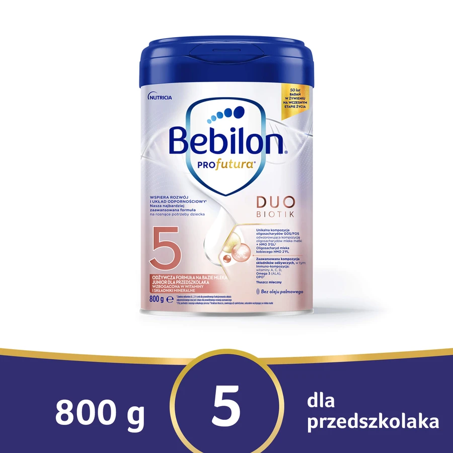 Set Bebilon Profutura DuoBiotik 5, fórmula nutritiva a base de leche, para preescolar, 2 x 800 g