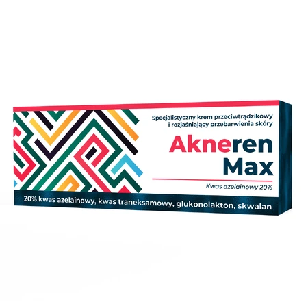 Akneren Max, crema especializada antiacné y aclarante de manchas, 30 g