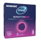 Unimil Sensation Max, Preservativi in lattice con bordino, 3 pezzi