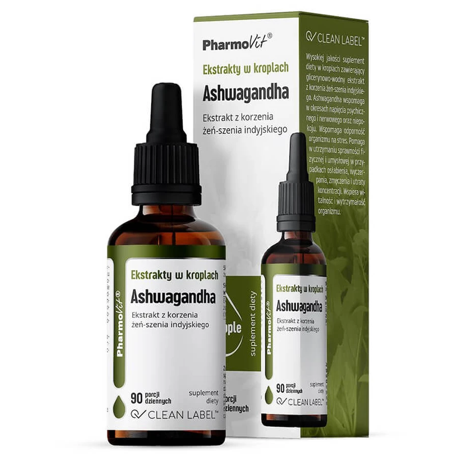 Pharmovit Extractos en gotas Ashwagandha, 30 ml