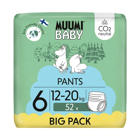 Muumi Baby, Windeln, Größe 6, 12-20 kg, 52 Stück