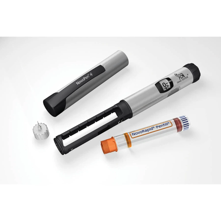NovoPen 4, injector de insulină, albastru
