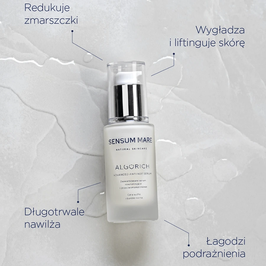 Sensum Mare Algorich, sérum revitalisant et anti-rides avancé, peaux sèches et très sèches, 30 ml