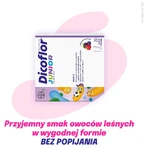 Dicoflor Junior, pentru copii de la vârsta de 3 ani și adulți, aromă de fructe de pădure, 20 pliculețe