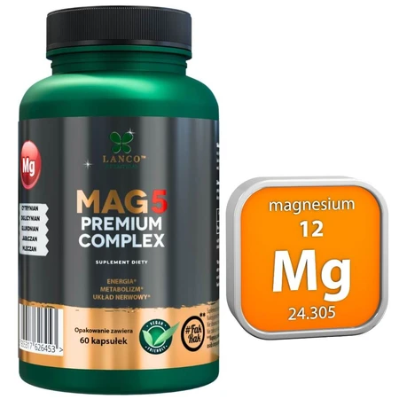 Lanco Nutritions Mag5 Premium Complex, 60 capsule
