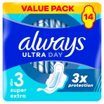 Always Ultra Day, prosoape igienice cu aripi, Super Extra, 14 buc