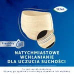 Tena Lady Pants Creme, braguitas absorbentes, talla L, 95-130 cm, Plus, 8 unidades