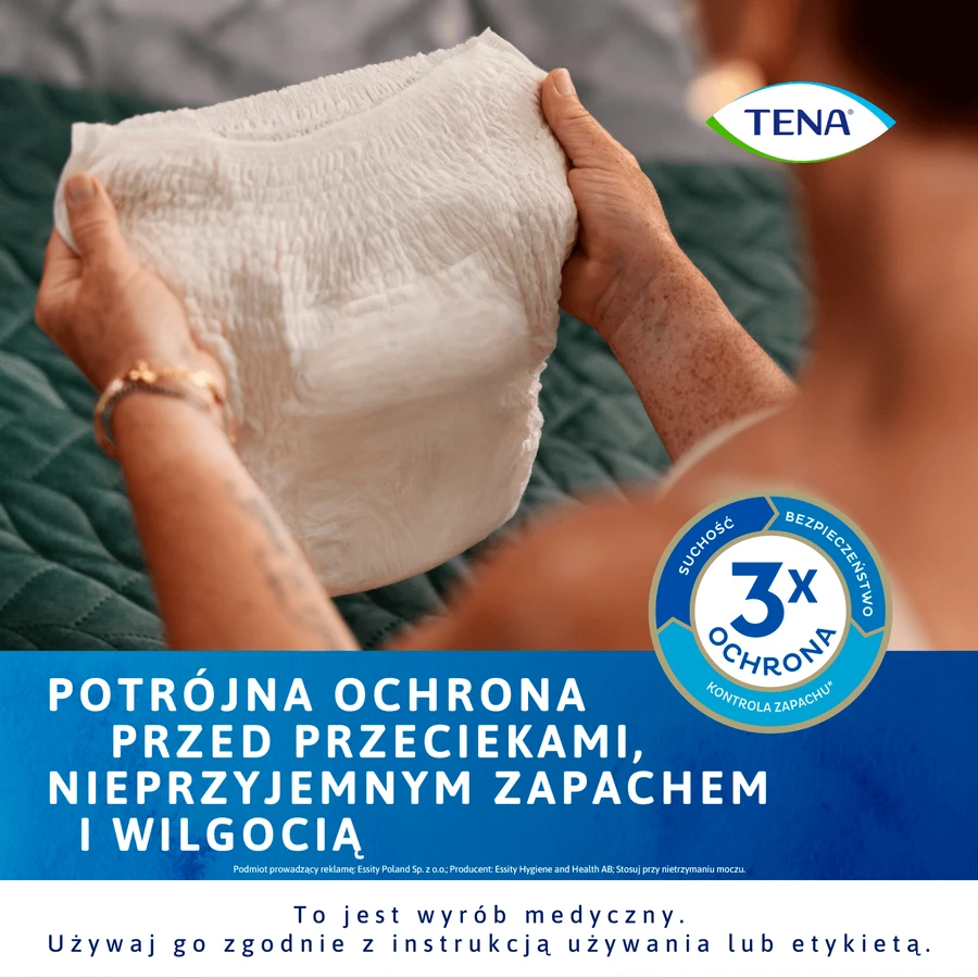 Tena Lady Pants Creme, braguitas absorbentes, talla L, 95-130 cm, Plus, 8 unidades