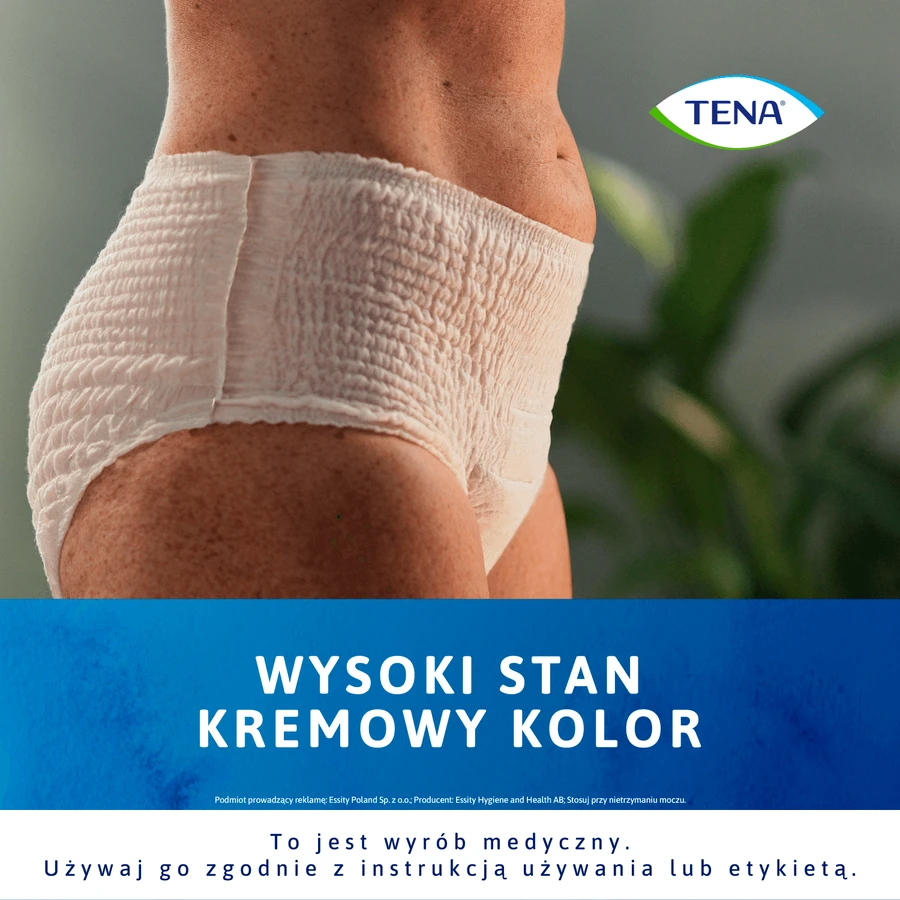 Tena Lady Pants Creme, braguitas absorbentes, talla L, 95-130 cm, Plus, 8 unidades