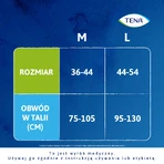 Tena Lady Pants Creme, braguitas absorbentes, talla L, 95-130 cm, Plus, 8 unidades