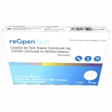 Test rapide pour Sars-Cov 2 Ag et Influenza A&B/RSV/ADENO 5 en 1 Combo Reopen, 1 pièce, Montana Med