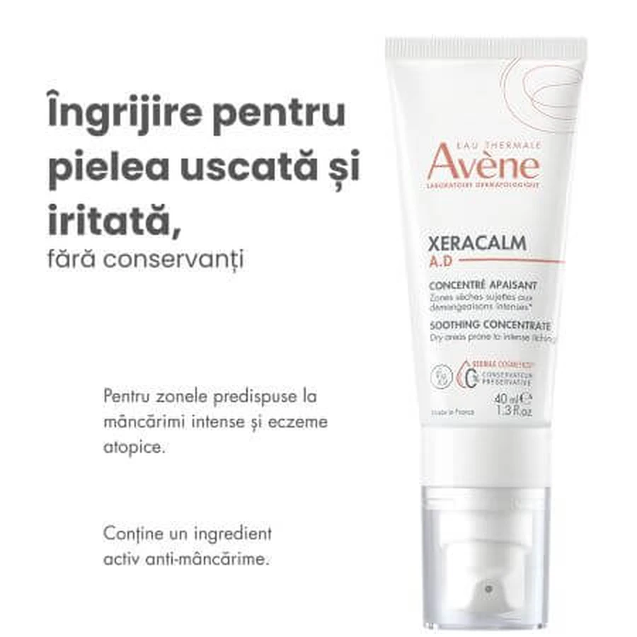 Xeracalm, concentré apaisant anti-démangeaisons, 40 ml, Avène