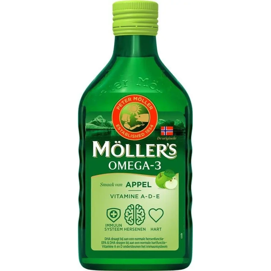 Fish oil, over 3 years, apple flavor, 3x250 ml, Möller's