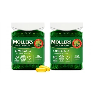 Fish Oil Forte Omega-3, 2 x 112 kapsułek, Möller's