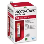 Strisce reattive Accu-Chek Performa per glucometro, 5x50 pezzi, Roche