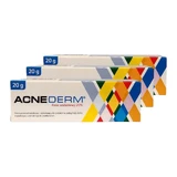 Crema antiacne Acne-Derm, Acido Azelaico 20%, 3x20 g, Unia