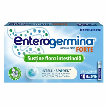 Enterogermina Forte 3x10 flacoane x 5 ml suspensie orala, Sanofi