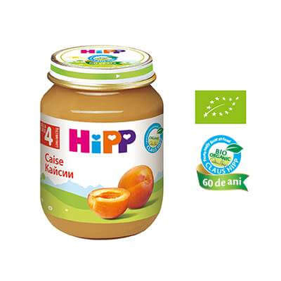 Puré de albaricoque ecológico, +4 meses, 125 g, Hipp