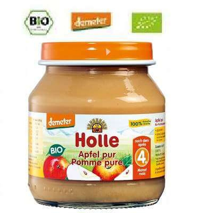 Piure bio de mere, 125 g, Holle Baby Food