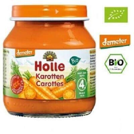 Bio-Karottenpüree, +4 Monate, 125 g, Holle Babynahrung