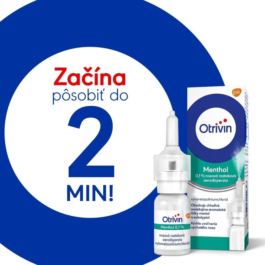 Otrivin Menthol Nasenspray mit Menthol, Schnupfen und verstopfte Nase 10 ml