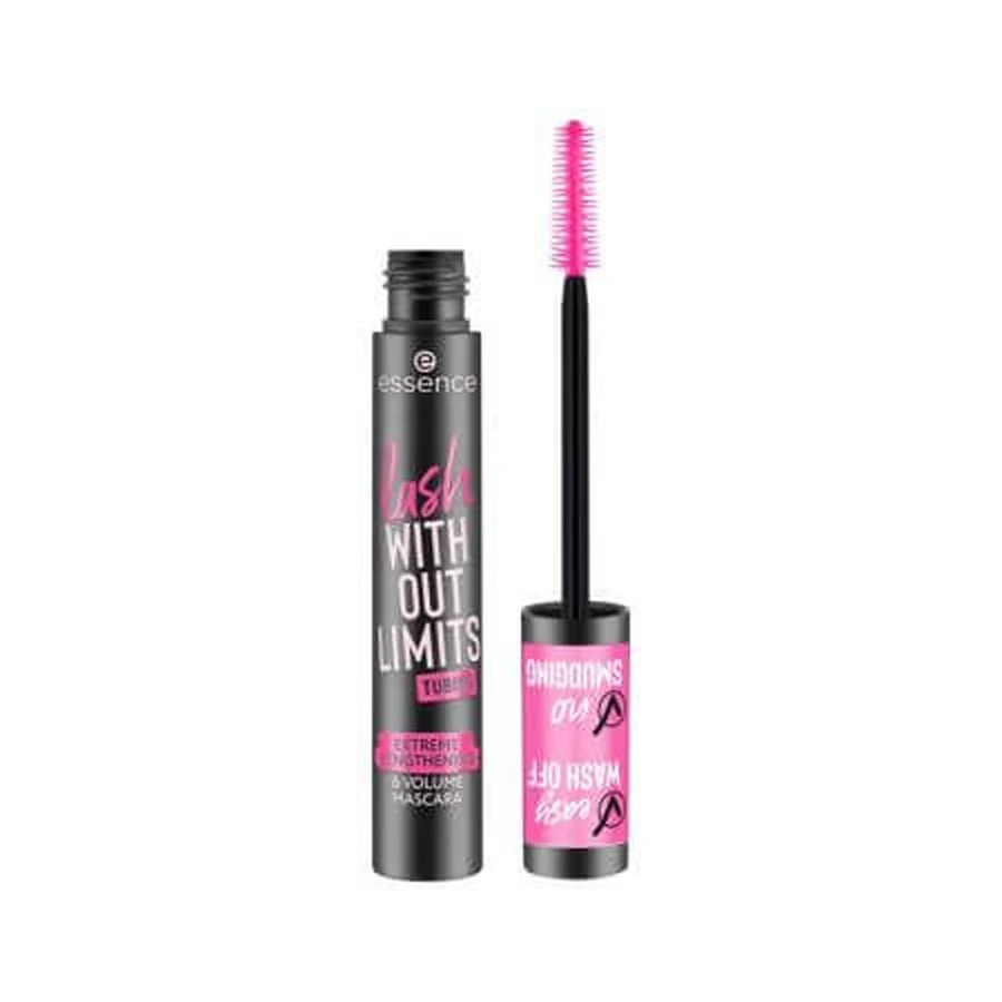 Máscara de pestañas Lash Without Limits, 04 Tubo negro, 13 ml, Essence
