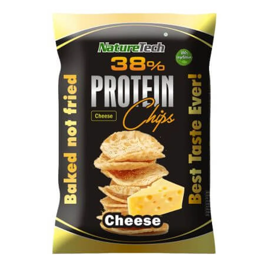 Patatas fritas proteicas 38% con sabor a queso, 50 g, Nature Tech