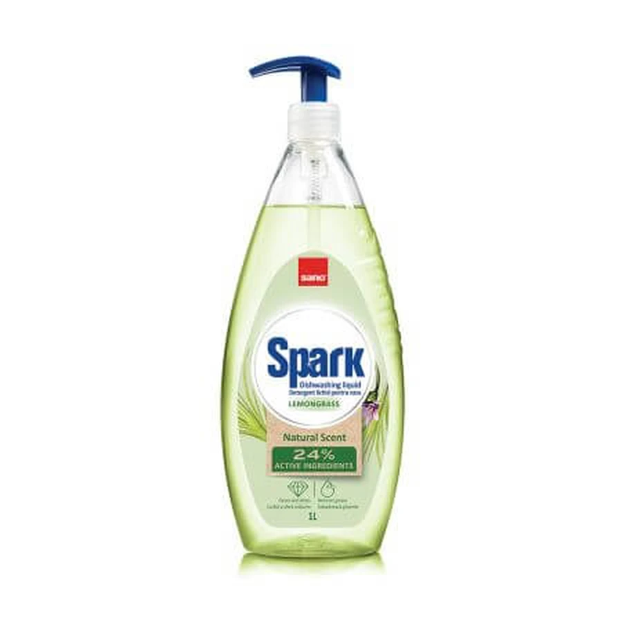 Sano Spark vase cleaner, Lemongrass, 1 L, Sano