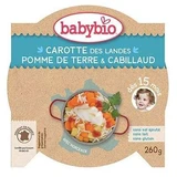 Organiczne purée z dorsza z ziemniakami i marchewką, +12 miesięcy, 230 g, BabyBio