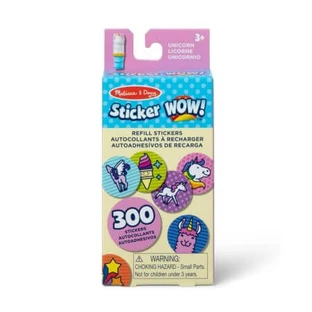 Naklejki WOW!, Jednorożec, 3 lata+, 300 sztuk, Melissa & Doug