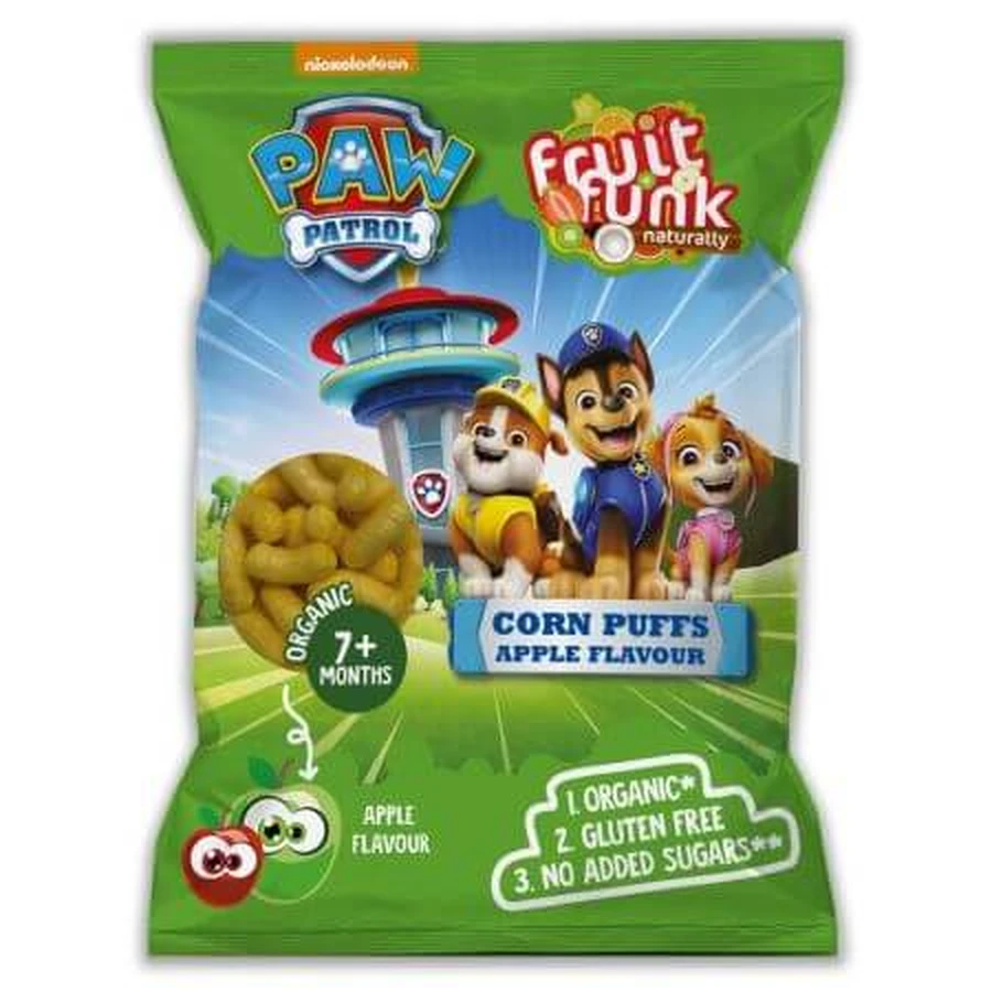 Bocaditos de manzana, Paw Patrol, 7 meses+, 50 g, Fruitfunk