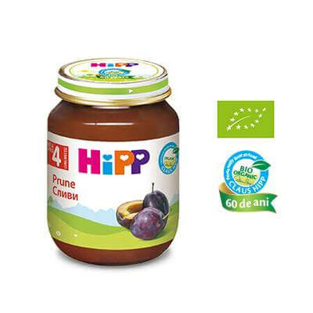 Purea di prugne, +4 mesi, 125 g, Hipp