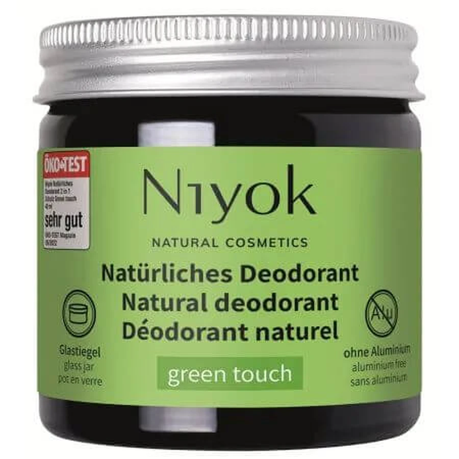 Deodorante naturale in crema Green Touch, 40 ml, Niyok