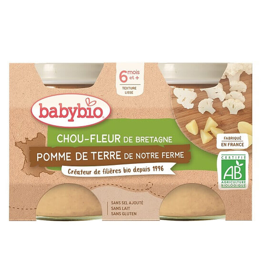 Purea di cavolfiore e patate, 2x130g, Babybio