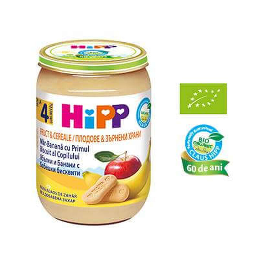 Fruit- en granenpuree, +4 maanden, 190 g, Hipp