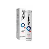 HydroMe Elektrolity Diabetyk con sabor a frambuesa, 24 comprimidos efervescentes