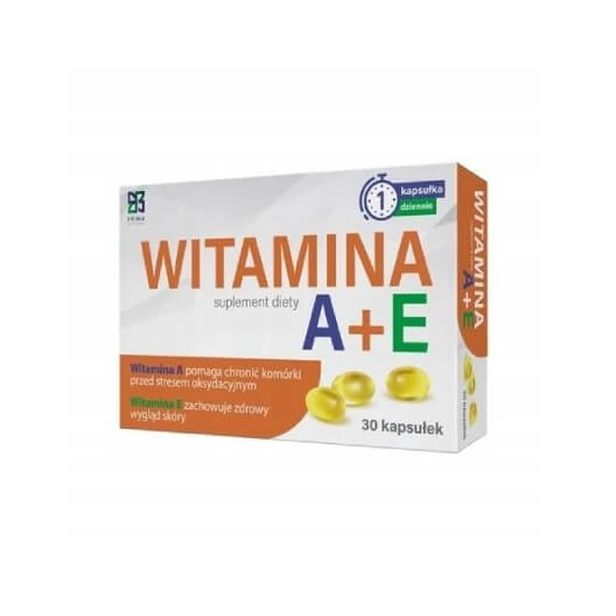 Prima Vitamina A + E, 30 capsule