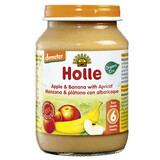 Apple, banana and apricot Eco puree, +6 months, 190 g, Holle Baby Food