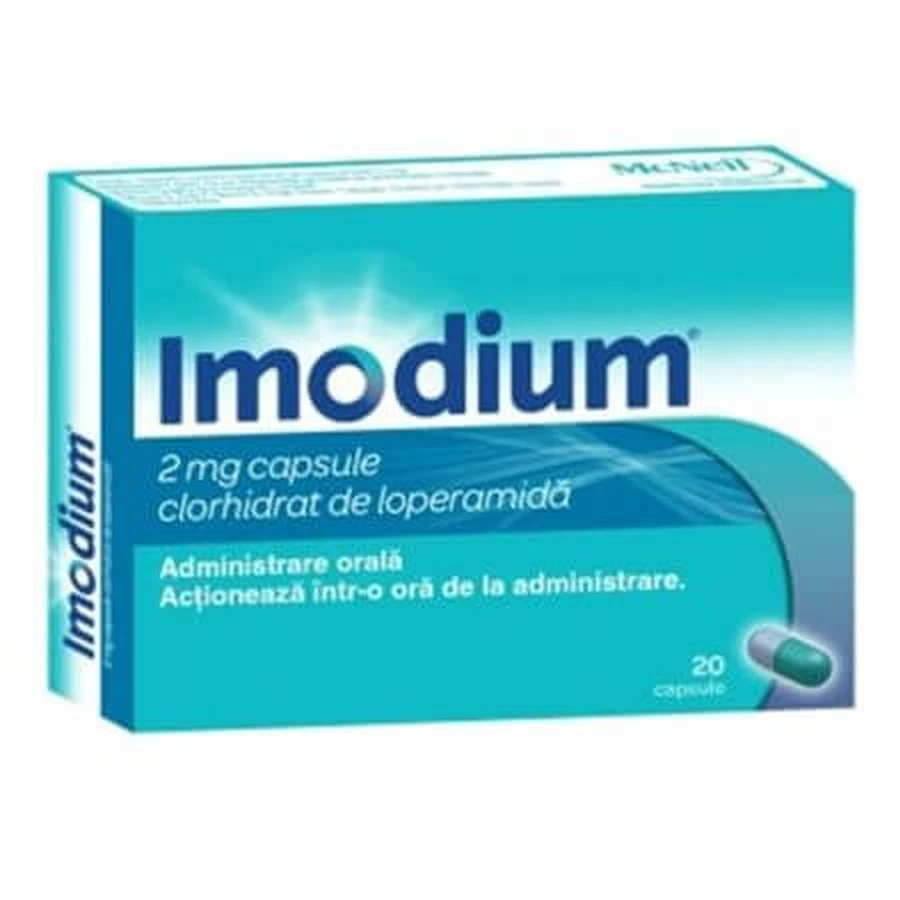Imodium, 2 mg, 20 kapsułek, Mcneil: ceny i cechy