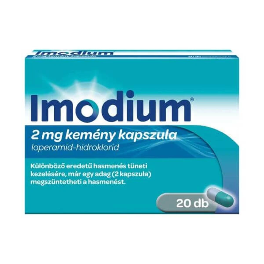 Imodium, 2 mg, 20 kapsułek, Mcneil: ceny i cechy