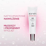 Agenity Hydra-Ox, moisturizing BB cream, SPF 50, 10 light beige, 30 ml + micellar cleansing gel, 40 ml free of charge