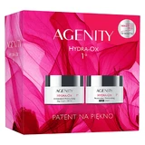 Zestaw Agenity 1º Hydra-Ox 2025, antyoksydacyjny krem nawilżający na dzień, SPF 20, 50 ml + odbudowujący krem nawilżający na noc, 50 ml