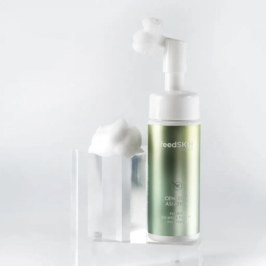 Sylveco FeedSkin Centella Asiática, espuma limpiadora facial con wakrot asiático, 150 ml