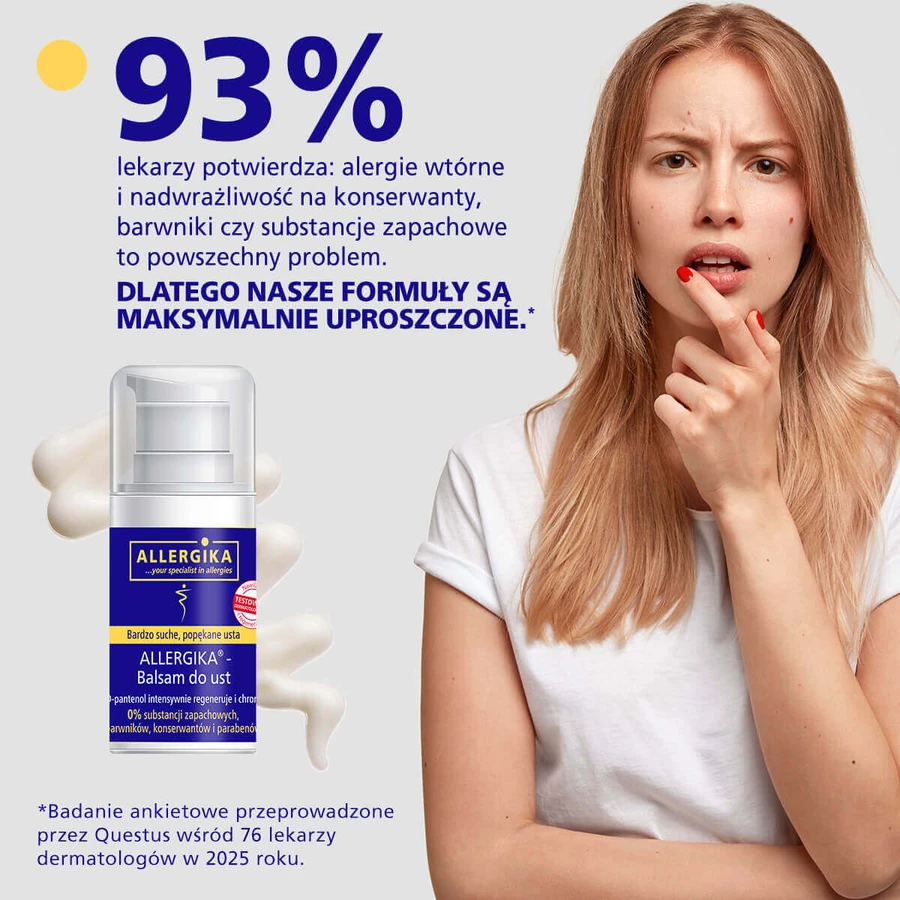 Allergica, balsam de buze, 15 ml