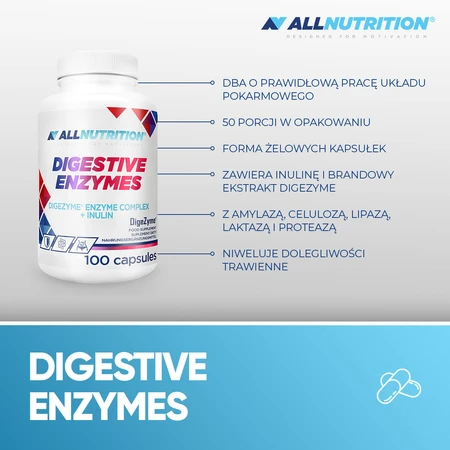 Allnutrition Enzimas digestivas, 100 cápsulas