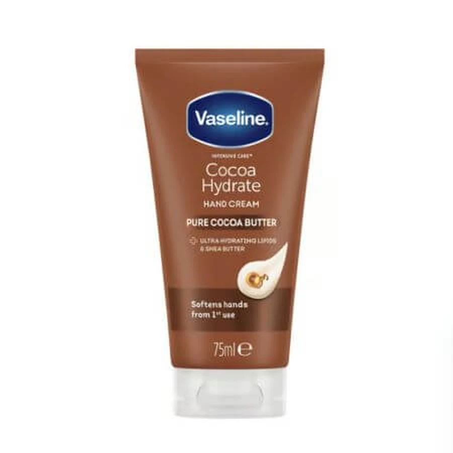 Handfeuchtigkeitspflege Cocoa Hydrate Intensive Care Vaseline Hand Moisturiser, 75 ml, Unilever