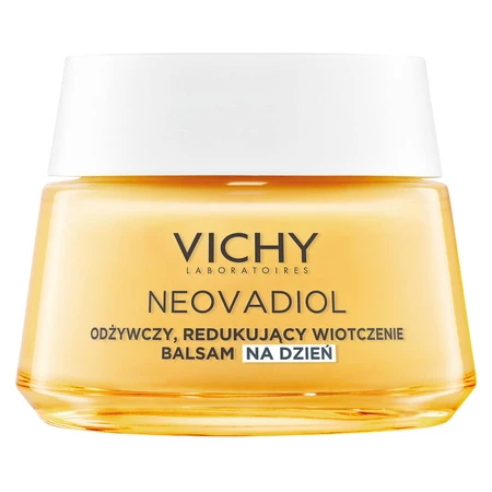 Set Vichy Neovadiol Meno 5, ser bifazic, fermitate și ton uniform, 30 ml + loțiune de zi, 50 ml + fluid ușor SPF 50+, 15 ml + geantă cosmetică gratuită